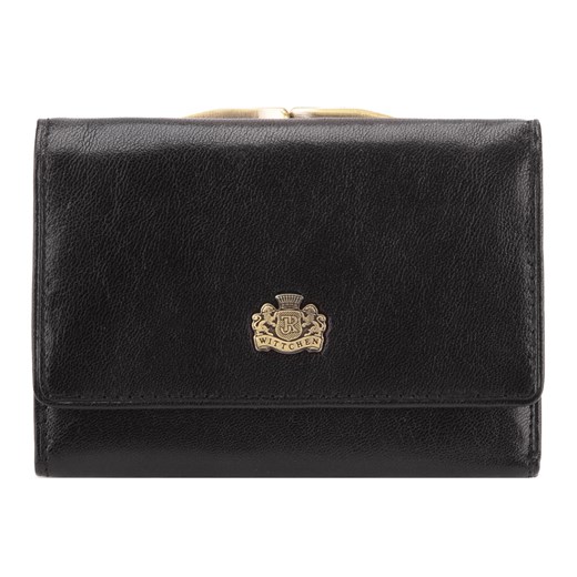 Damski portfel skórzany z herbem na bigiel czarny ze sklepu WITTCHEN w kategorii Portfele damskie - zdjęcie 135131073