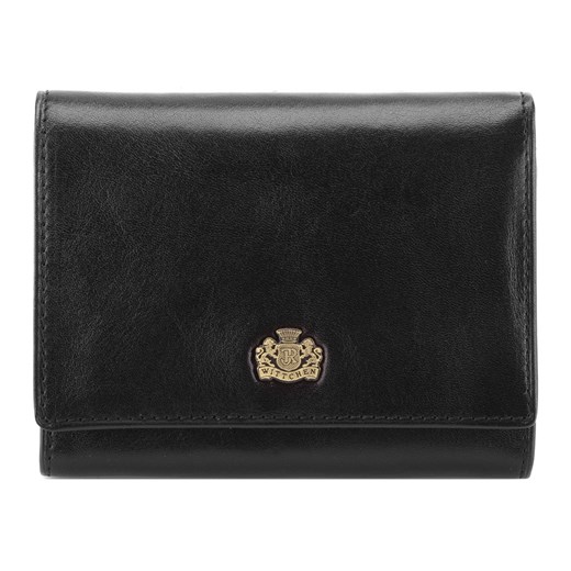 Damski portfel skórzany z herbem na napę czarny ze sklepu WITTCHEN w kategorii Portfele damskie - zdjęcie 135131131