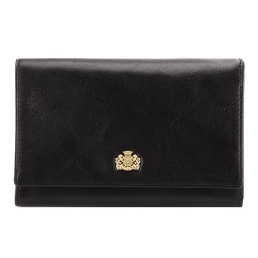 Damski portfel skórzany z herbem średni czarny ze sklepu WITTCHEN w kategorii Portfele damskie - zdjęcie 135131174