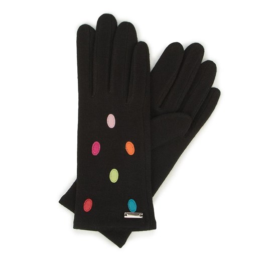 Damskie rękawiczki wełniane z kolorowymi kropkami Wittchen okazyjna cena WITTCHEN