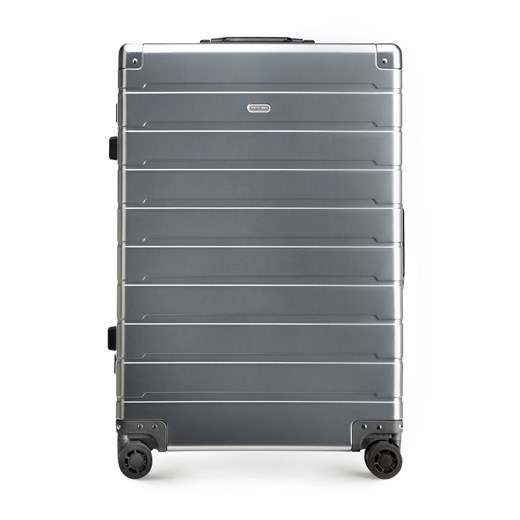 Średnia walizka z aluminium srebrna ze sklepu WITTCHEN w kategorii Walizki - zdjęcie 135132802