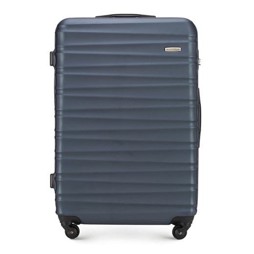 Duża walizka z ABS-u z żebrowaniem ze sklepu WITTCHEN w kategorii Walizki - zdjęcie 135139453