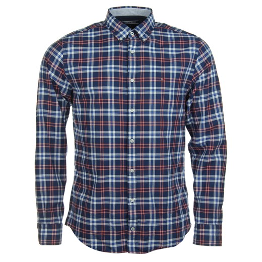 KOSZULA TOMMY HILFIGER SASHA CHECK NEW YORK FIT DUTCH NAVY PUREED PUMPKIN riccardo niebieski bawełniane