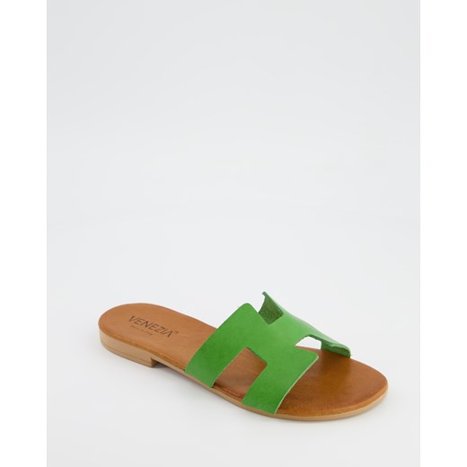 VENEZIA Skórzane klapki - H VIT VERDE Venezia 36 Venezia