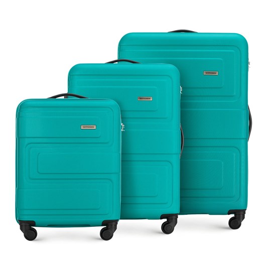 Zestaw walizek z ABS-u tłoczonych Wittchen promocyjna cena WITTCHEN