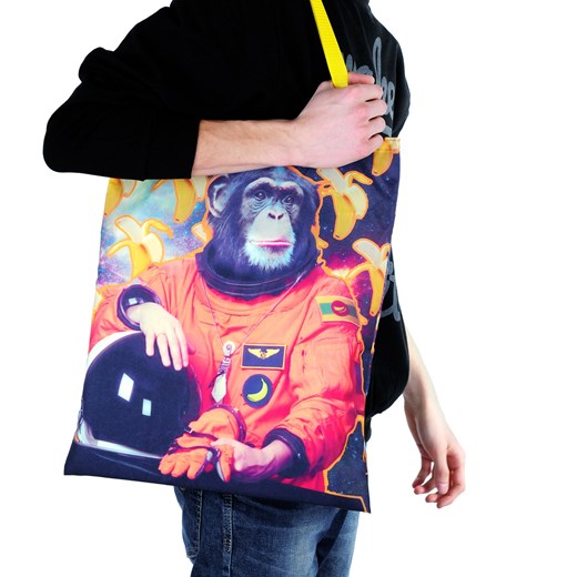 Torba Astro-małpa szaleo granatowy shopper bag