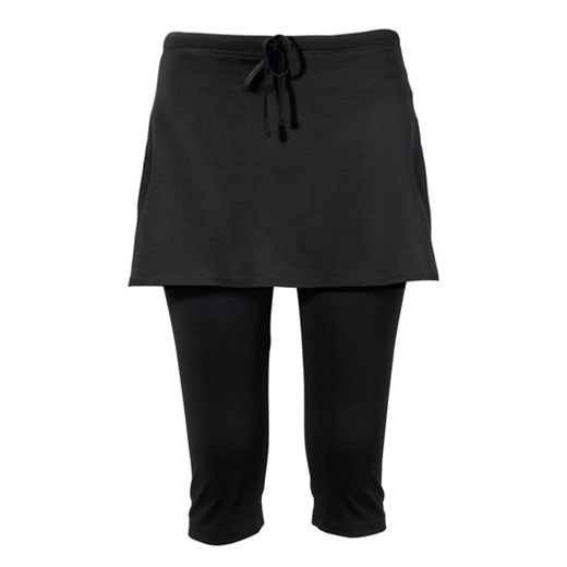 Spódnica + legginsy czarny halens-pl czarny bawełniane