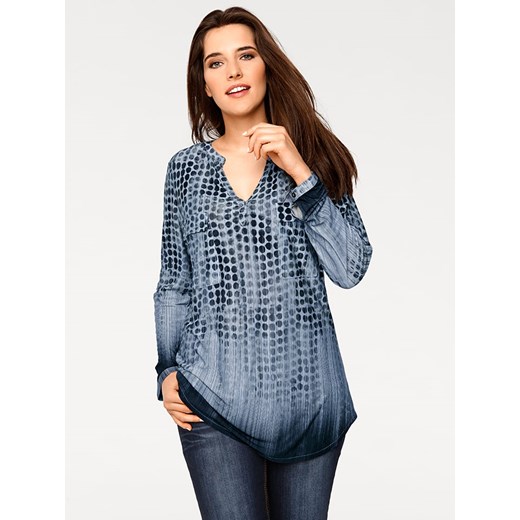 Bluzka w kolorze granatowo-niebieskim Heine 46 okazyjna cena Limango Polska