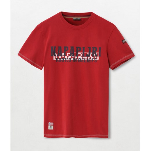 Męski t-shirt NAPAPIJRI SARDARA RED SCARLET Napapijri S Sportstylestory.com promocja