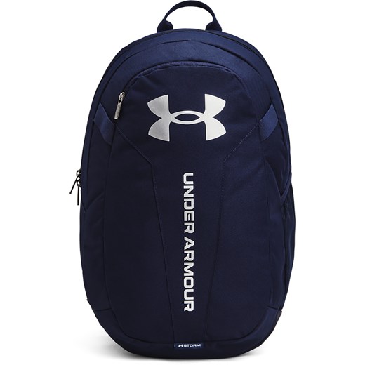 Plecak treningowy uniseks UNDER ARMOUR UA Hustle Lite Backpack - granatowy ze sklepu Sportstylestory.com w kategorii Plecaki - zdjęcie 135208061