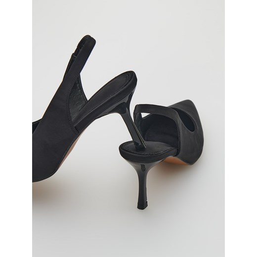 Reserved - Czółenka na wysokim obcasie - Czarny Reserved 37 Reserved