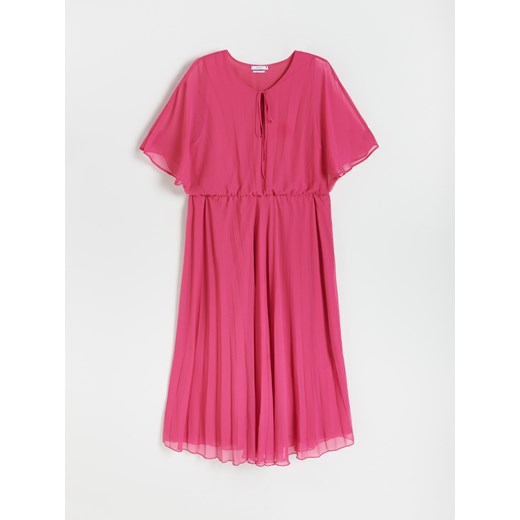 Reserved - Plisowana sukienka - Różowy Reserved 3XL Reserved