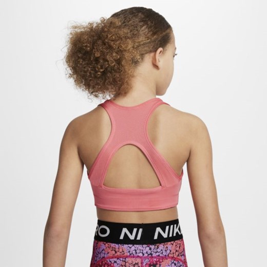 Dwustronny stanik sportowy z nadrukiem dla dużych dzieci (dziewcząt) Nike Nike L Nike poland