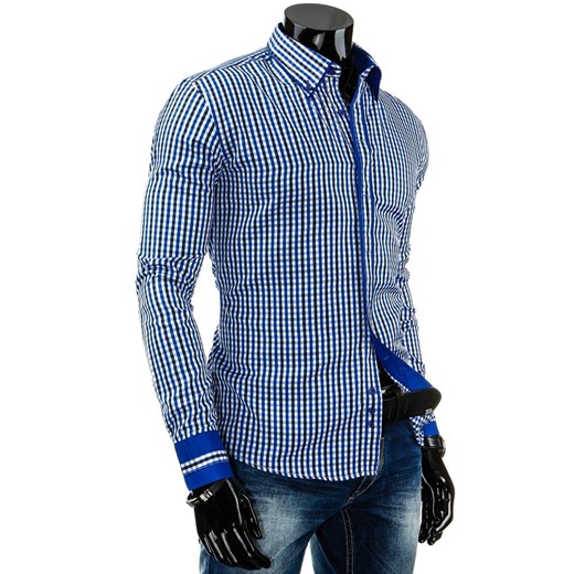 Koszula z długim rękawem (dx0619) - Niebieski dstreet niebieski bawełniane