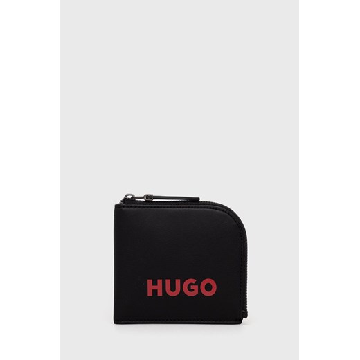 HUGO portfel skórzany męski kolor czarny ONE ANSWEAR.com