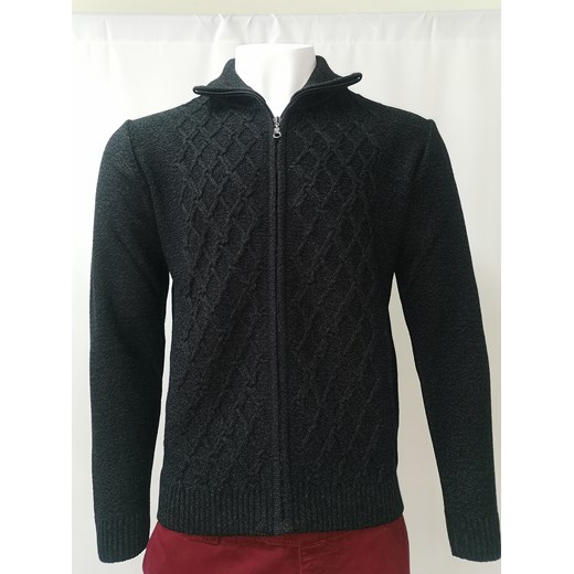 Oskar - czarny melanż - M ze sklepu Swetry Lasota w kategorii Swetry męskie - zdjęcie 135251844