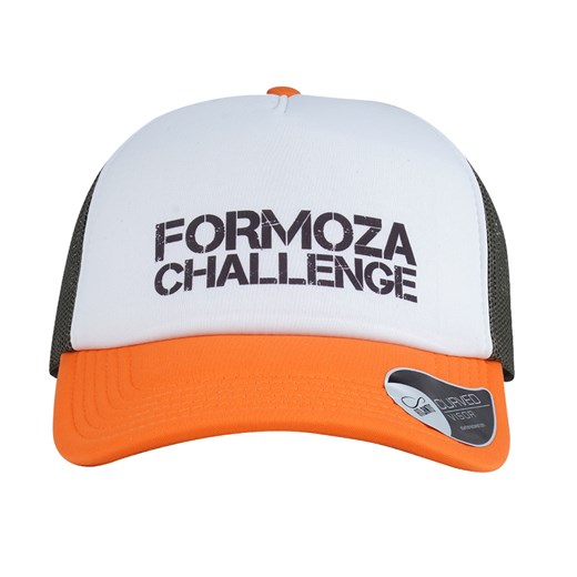 Formoza Challenge - Czapka z daszkiem - Z napisem - Biało / Pomarańczowa Formoza Challenge Uniwersalny SpecShop.pl