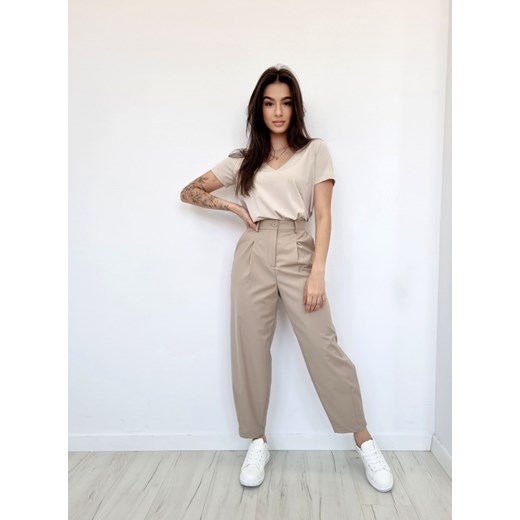 Spodnie slouchy HIUMA beżowe M Ottanta M Ottanta
