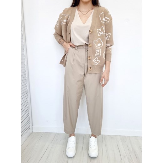 Spodnie slouchy HIUMA beżowe M Ottanta S Ottanta