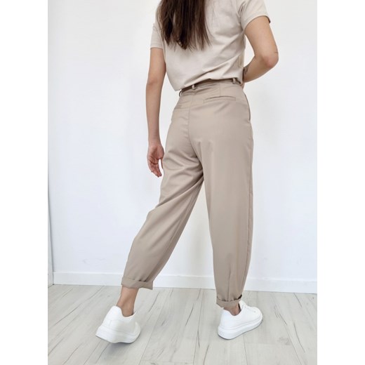 Spodnie slouchy HIUMA beżowe M Ottanta M Ottanta