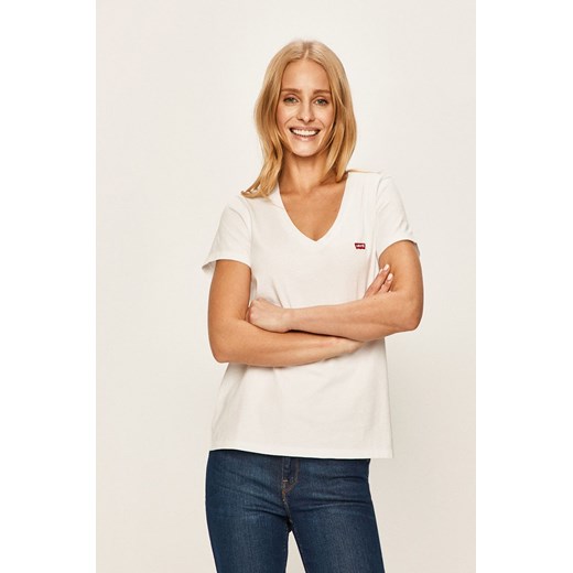 Levi&apos;s - T-shirt 85341.0002-Neutrals ze sklepu ANSWEAR.com w kategorii Bluzki damskie - zdjęcie 135273572