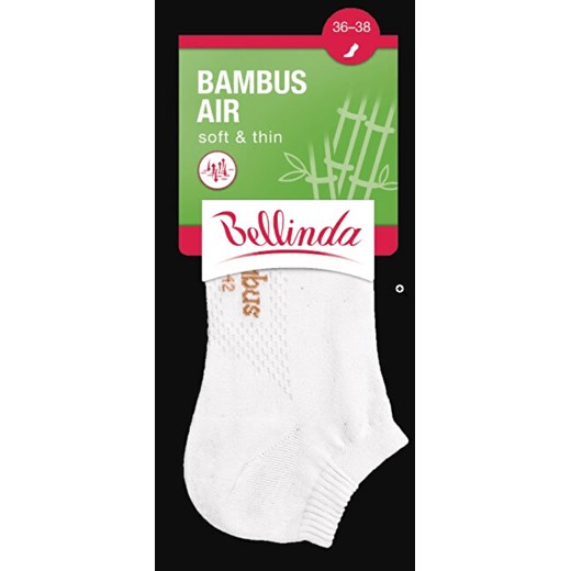 Bellinda Skarpetki damskie za kostkę Bambus Air Ladies In-shoe Socks BE496807 Bellinda 39-42 Mall