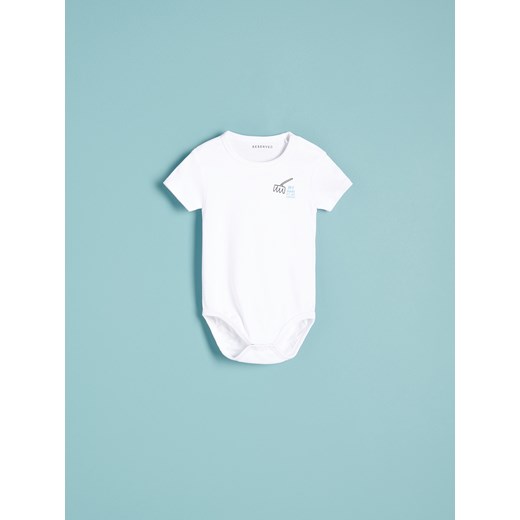 Reserved - Body z nadrukiem 2 pack - Niebieski Reserved 68 Reserved