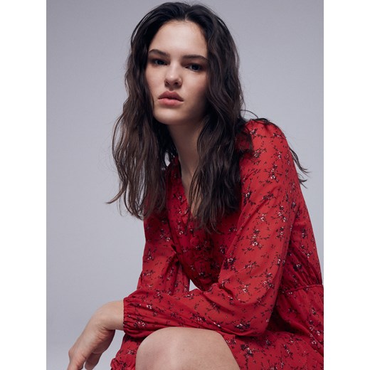 Reserved - Wzorzysta sukienka - Czerwony Reserved 44 Reserved