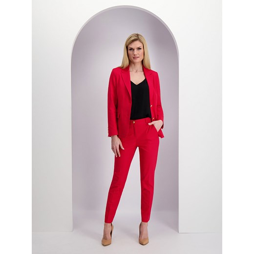 Czerwone spodnie cygaretki Lavard Woman 86030 44 promocyjna cena Eye For Fashion