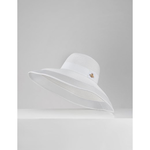 Biały kapelusz z dużym rondem Molton ONE SIZE Molton