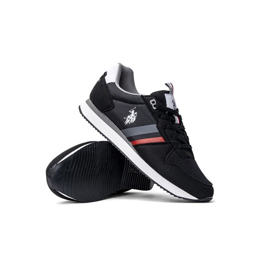 Sneakersy męskie czarne U.S. Polo Assn NOBIL006M/2TH1 BLK ze sklepu Sneaker Peeker w kategorii Buty sportowe męskie - zdjęcie 135351061