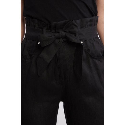 Marella SPORT Lniane spodnie IARDA | carrot fit | high waist Marella Sport 38 Gomez Fashion Store