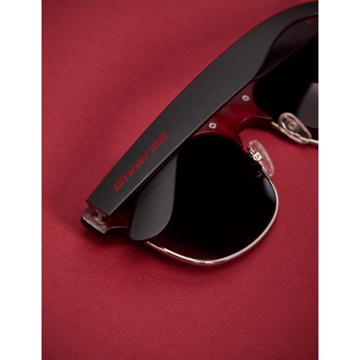 Okulary MIKES III Czarny-Czerwony - Diverse - Diverse