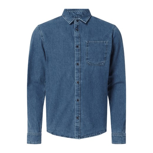 Koszula jeansowa o kroju regular fit z bawełną ekologiczną model ‘Tiaans’ L Peek&Cloppenburg 