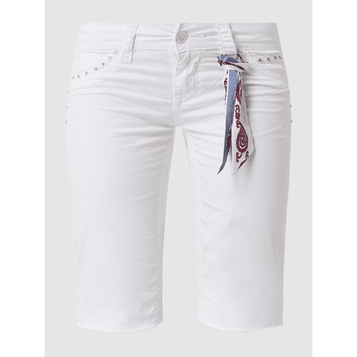 Bermudy jeansowe z dodatkiem streczu model ‘Stacy’ 29 promocyjna cena Peek&Cloppenburg 