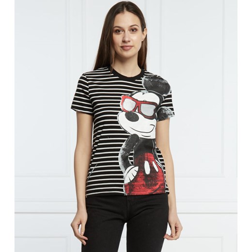 Desigual T-shirt DESIGUAL X MICKEY MOUSE | Regular Fit Desigual XL promocyjna cena Gomez Fashion Store