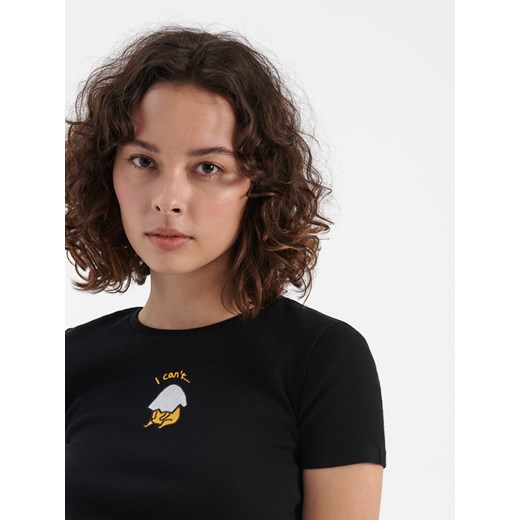 Krótka koszulka Gudetama - Czarny House M House