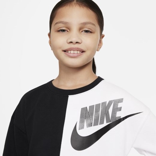 Bluza dresowa dla dużych dzieci (dziewcząt) Nike Sportswear - Czerń Nike S Nike poland