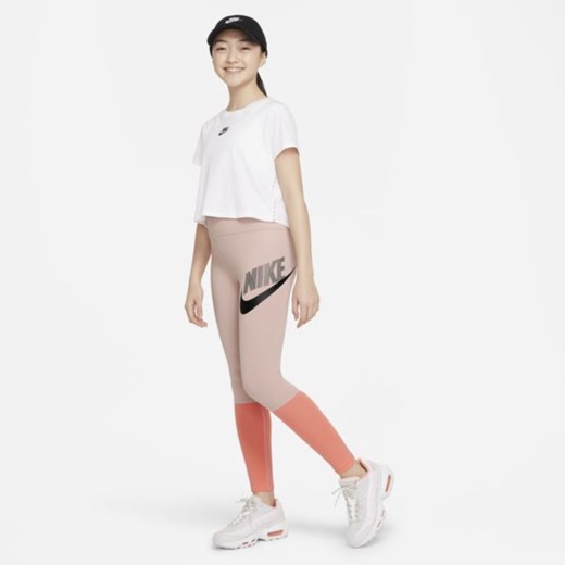 Legginsy z wysokim stanem dla dużych dzieci (dziewcząt) Nike Sportswear Nike XL Nike poland