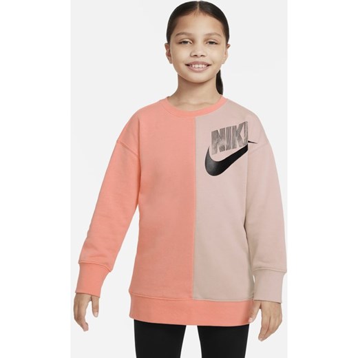 Bluza dresowa dla dużych dzieci (dziewcząt) Nike Sportswear - Różowy Nike XL Nike poland