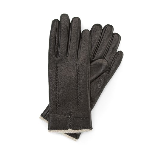 Damskie rękawiczki skórzane z wełnianym wnętrzem ze sklepu WITTCHEN w kategorii Rękawiczki damskie - zdjęcie 135445500