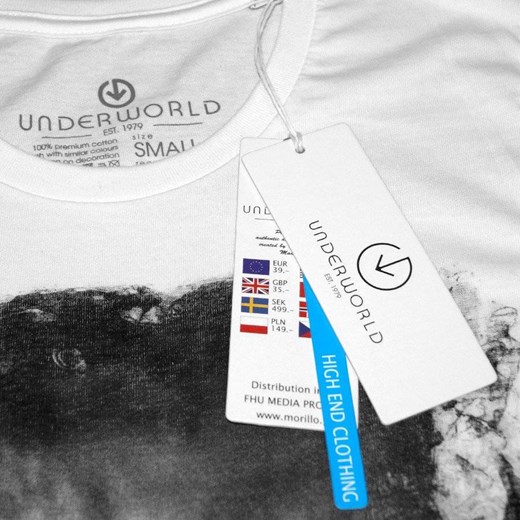 T-shirt damski UNDERWORLD Peace biały Underworld L morillo promocja