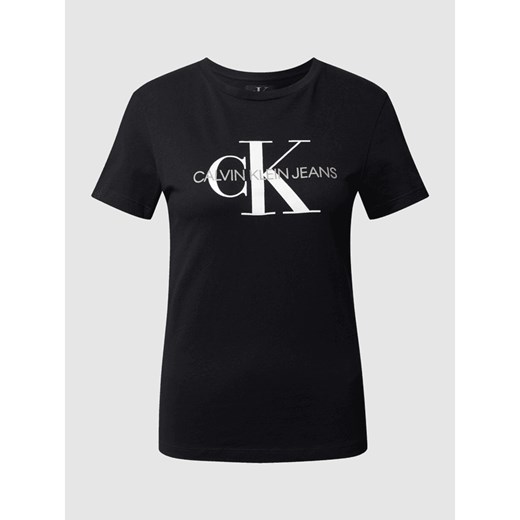 T-shirt z nadrukiem z logo L Peek&Cloppenburg  okazyjna cena