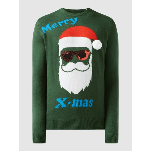 Sweter z bożonarodzeniowym motywem Montego M wyprzedaż Peek&Cloppenburg