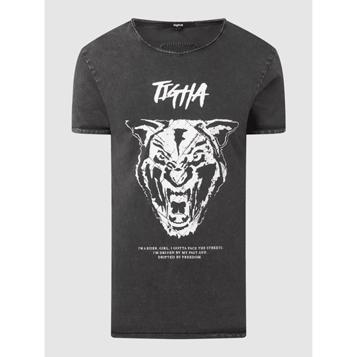 T-shirt z efektem sprania model ‘Angry Wren’ Tigha S promocyjna cena Peek&Cloppenburg 