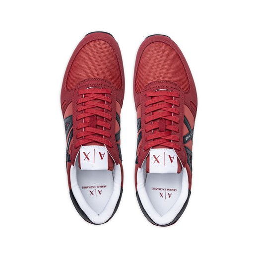 Sneakersy męskie czerwone Armani Exchange XUX017 XCC68 K667 Armani Exchange 45 Sneaker Peeker