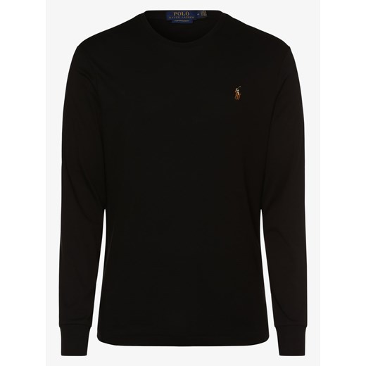 Polo Ralph Lauren - Męska koszulka z długim rękawem – Custom Slim Fit, czarny Polo Ralph Lauren S vangraaf promocyjna cena