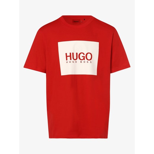 HUGO - T-shirt męski – Dolive_U212, czerwony S promocja vangraaf