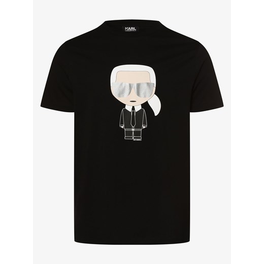 KARL LAGERFELD - T-shirt męski, czarny Karl Lagerfeld XL wyprzedaż vangraaf