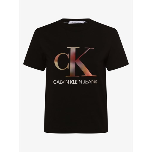 Calvin Klein Jeans - T-shirt damski, czarny S vangraaf
